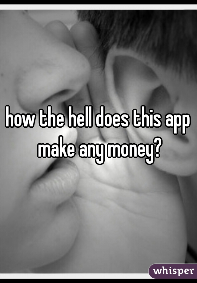 how the hell does this app make any money?