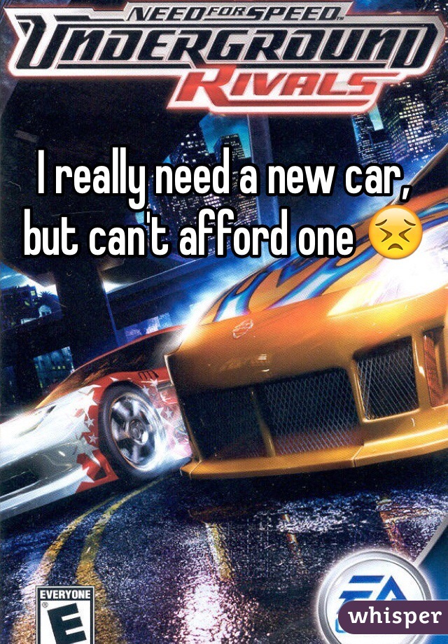 I really need a new car, but can't afford one 😣