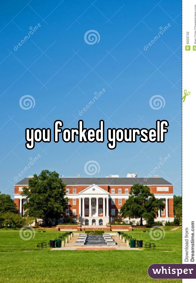 you forked yourself