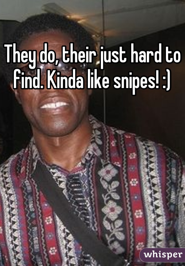 They do, their just hard to find. Kinda like snipes! :)