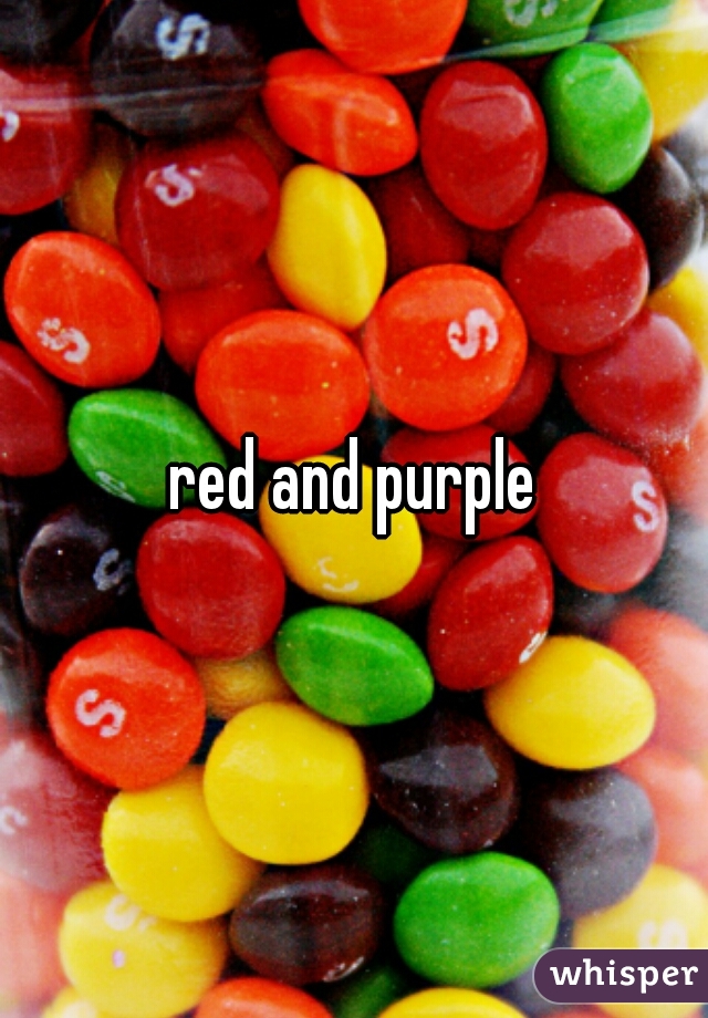 red and purple