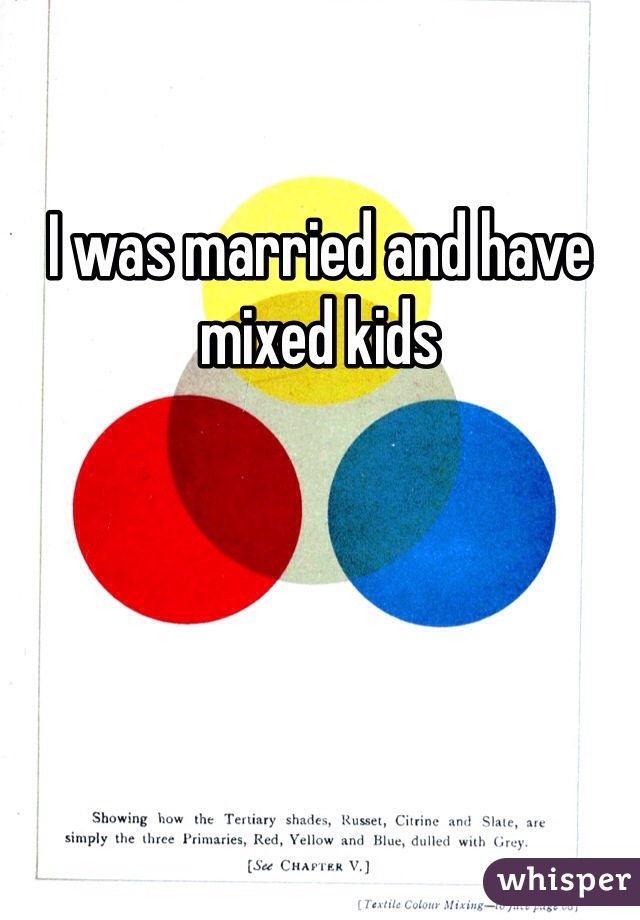 I was married and have mixed kids
