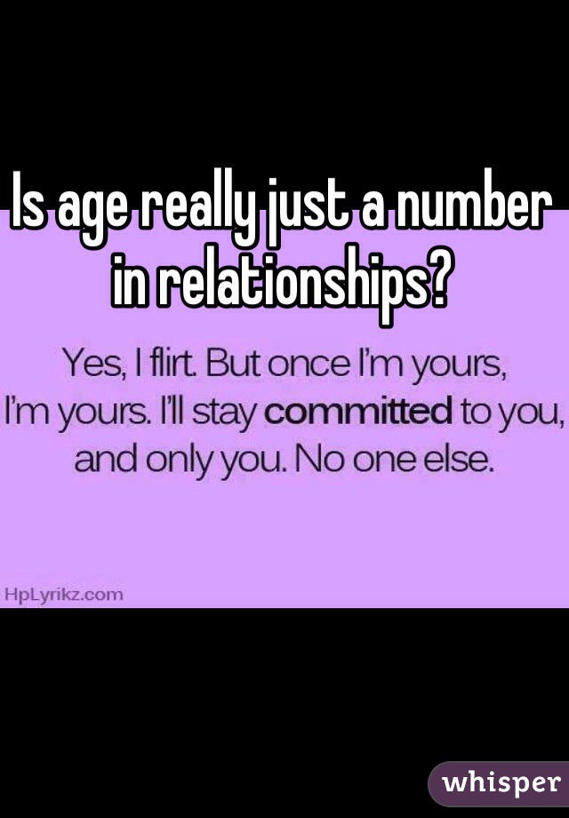 Is age really just a number in relationships?