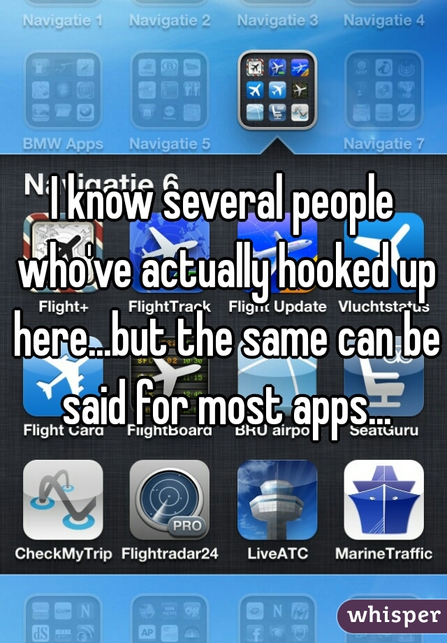 I know several people who've actually hooked up here...but the same can be said for most apps...