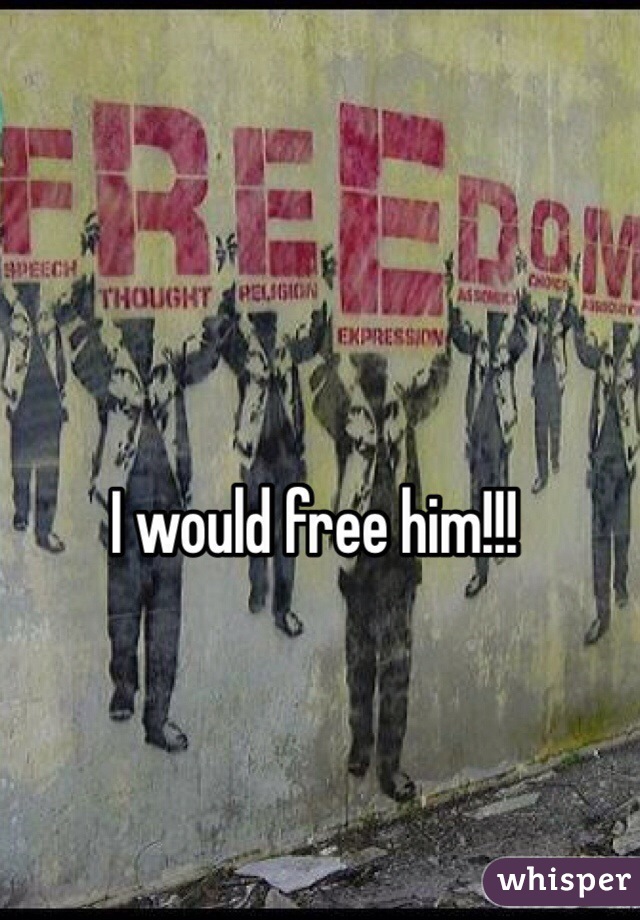 I would free him!!! 