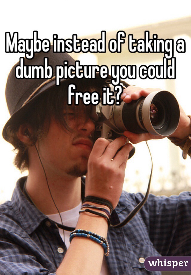 Maybe instead of taking a dumb picture you could free it? 