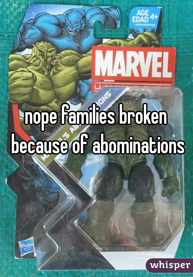 nope families broken because of abominations