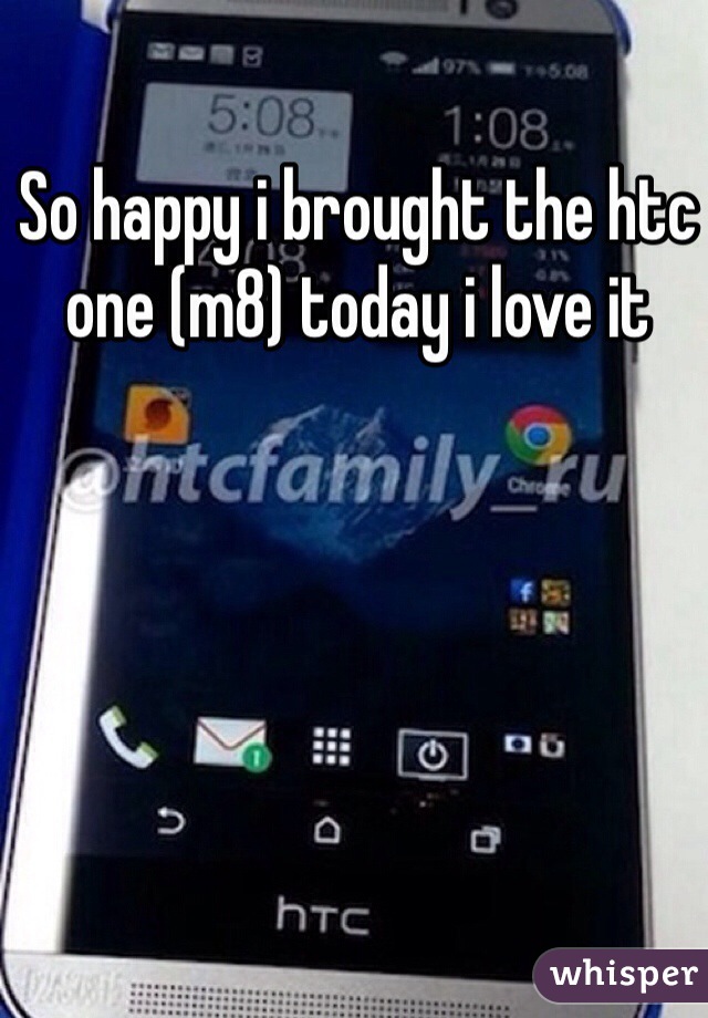 So happy i brought the htc one (m8) today i love it