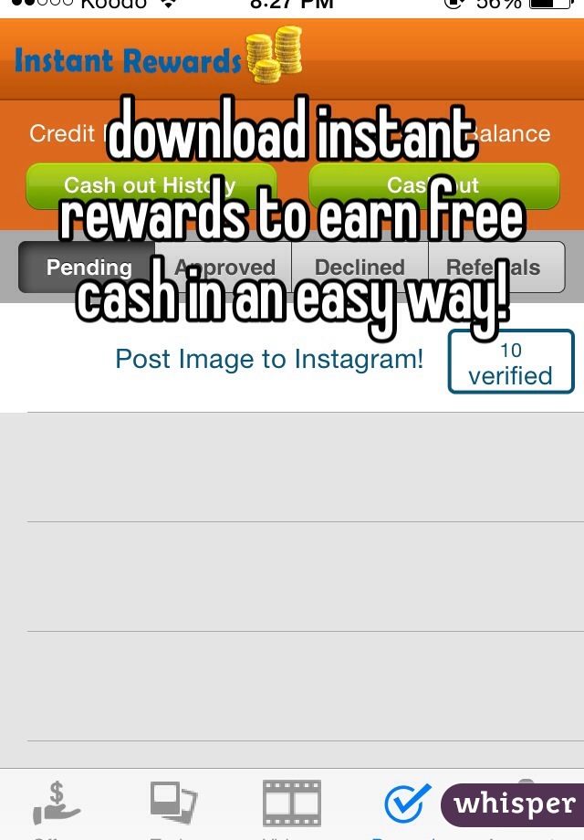 download instant rewards to earn free cash in an easy way!