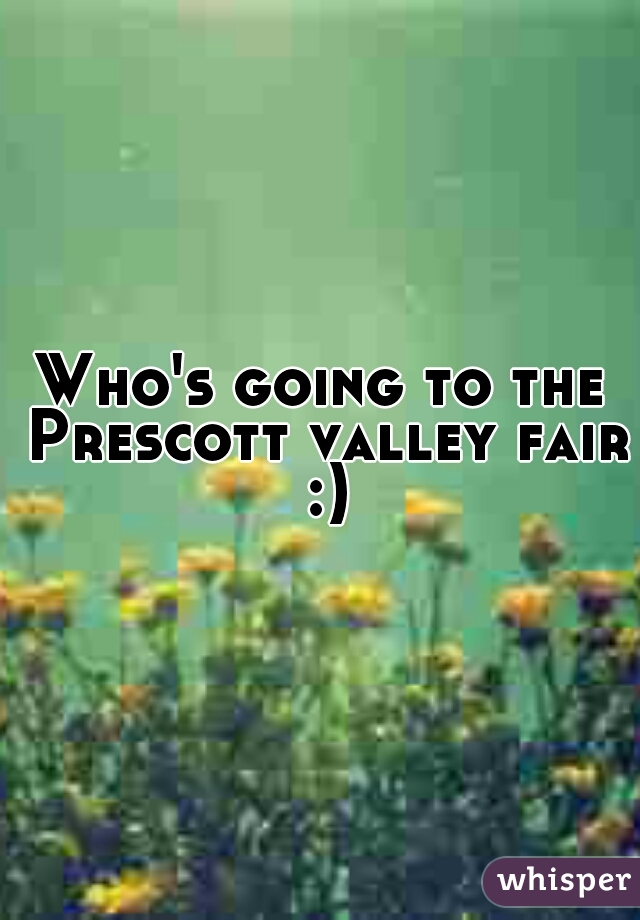 Who's going to the Prescott valley fair :)