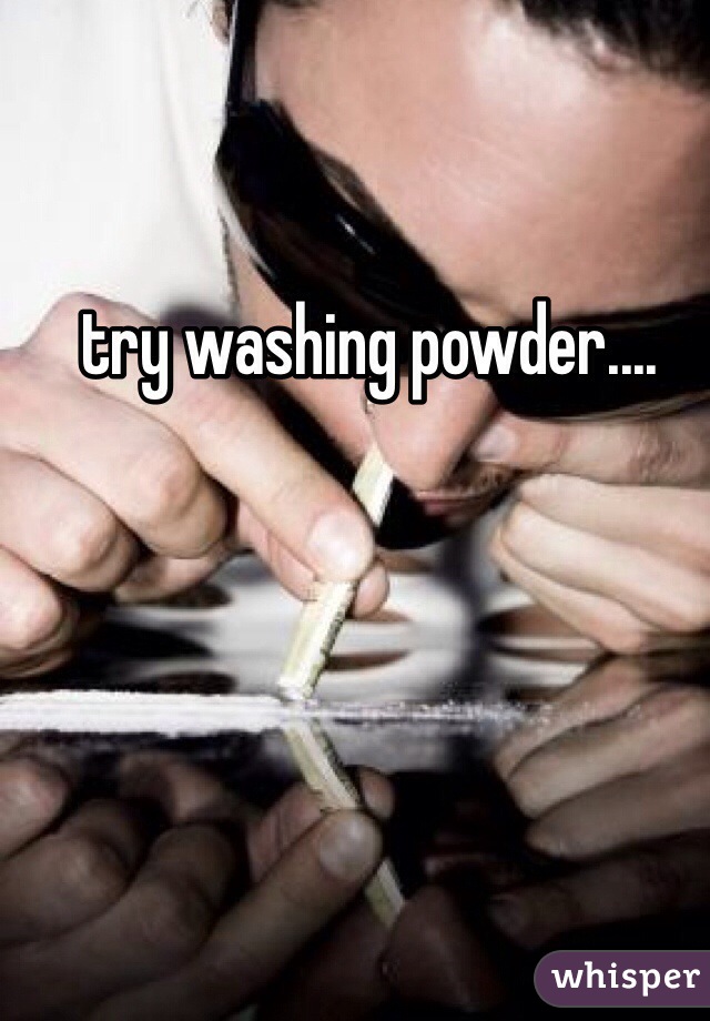 try washing powder....