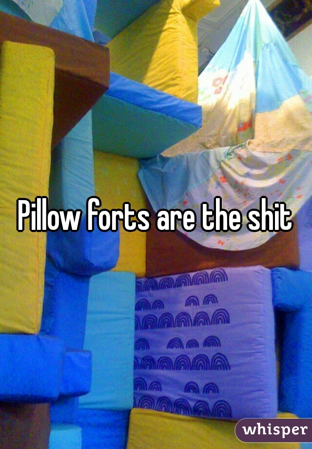 Pillow forts are the shit