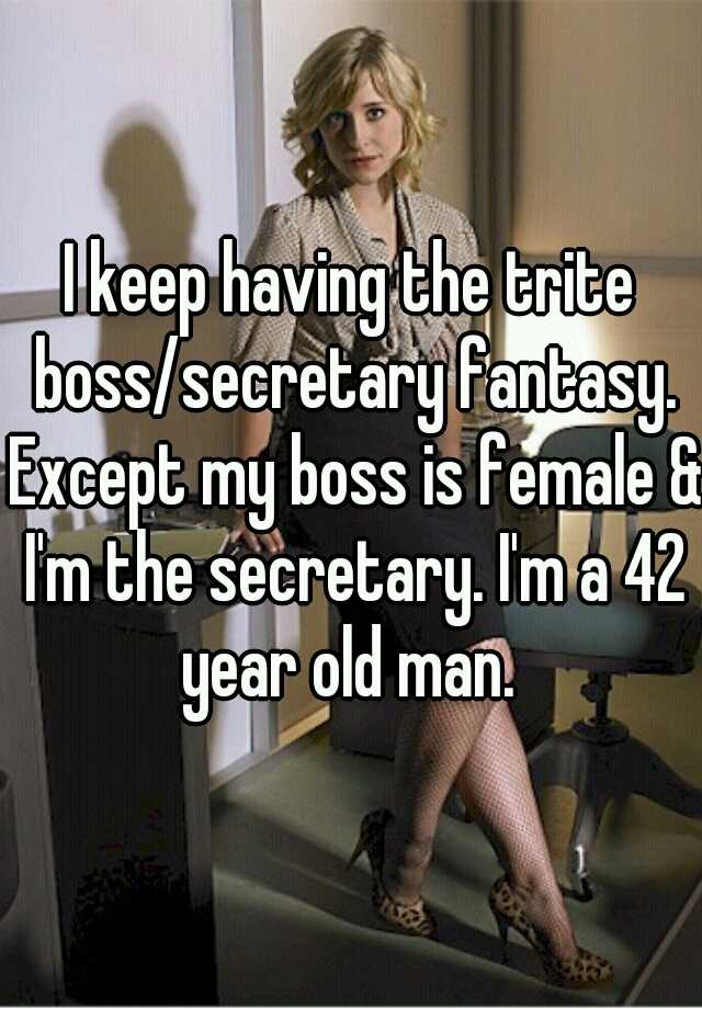 I keep having the trite boss/secretary  photo
