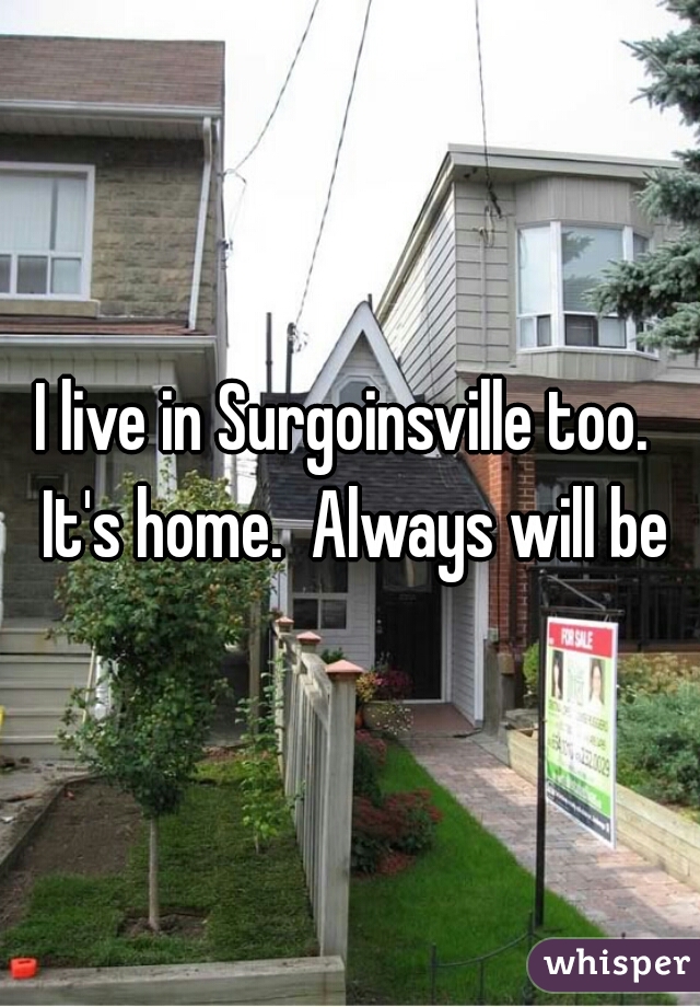 I live in Surgoinsville too.  It's home.  Always will be