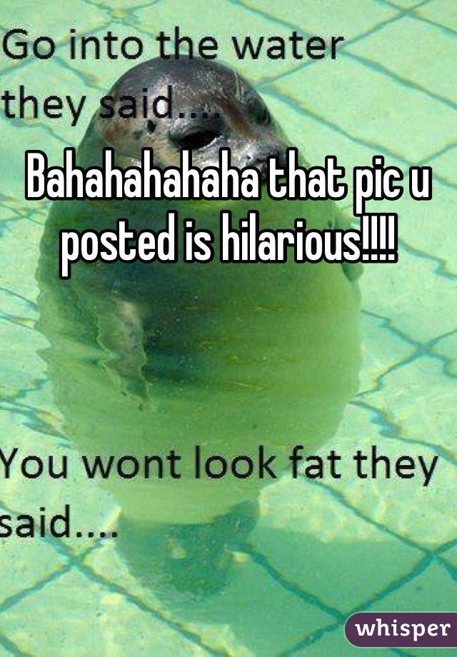 Bahahahahaha that pic u posted is hilarious!!!!