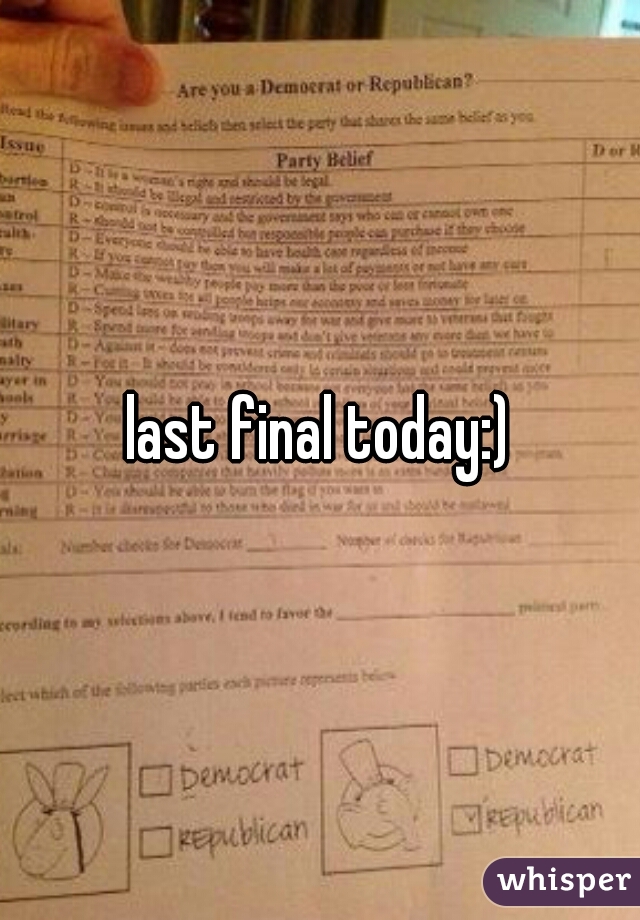 last final today:)