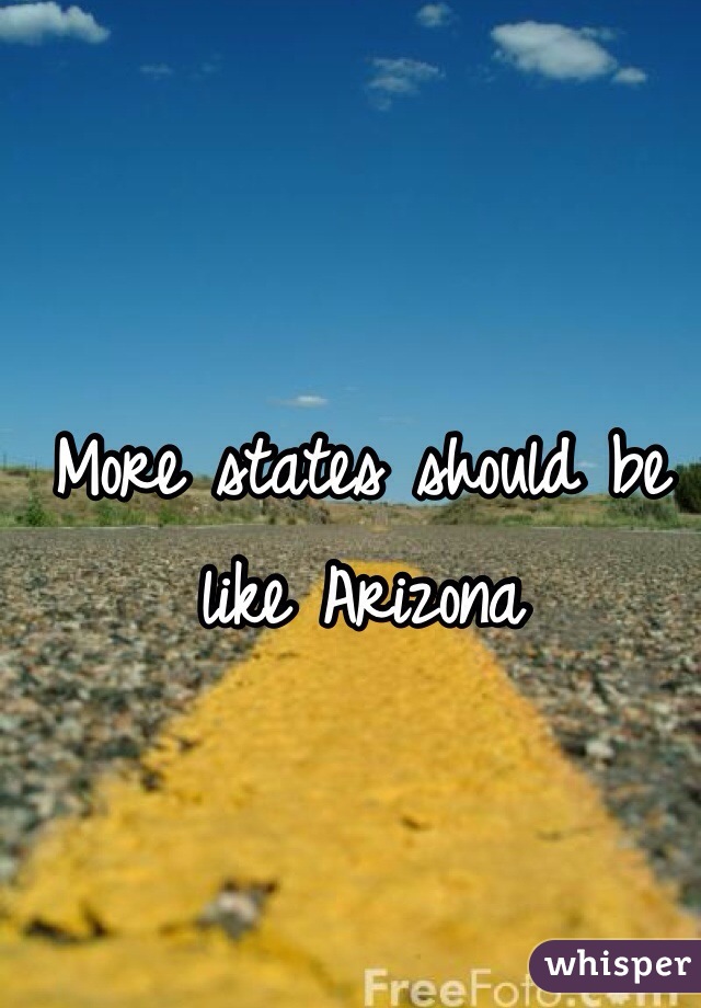 More states should be like Arizona 