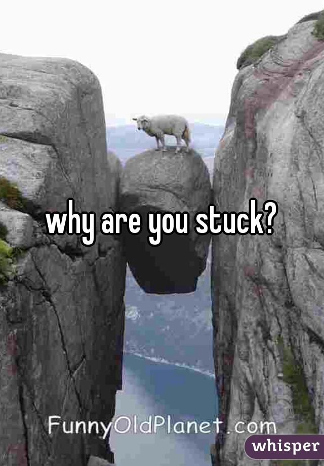why are you stuck?