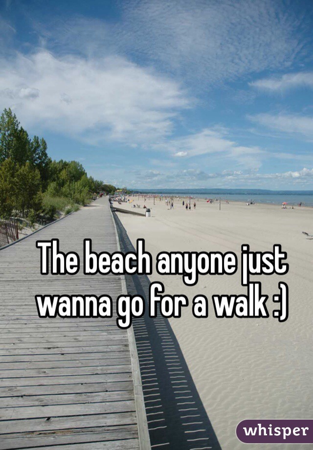 The beach anyone just wanna go for a walk :) 