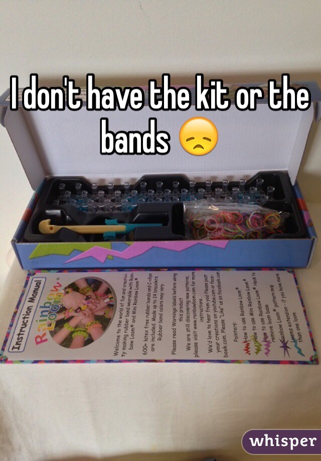 I don't have the kit or the bands 😞 
