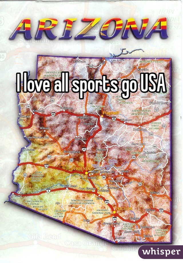 I love all sports go USA 