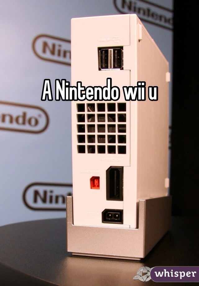 A Nintendo wii u