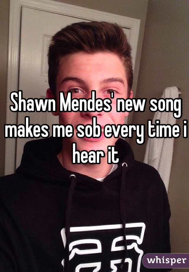 Shawn Mendes' new song makes me sob every time i hear it