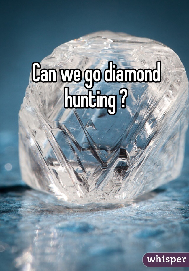 Can we go diamond hunting ? 