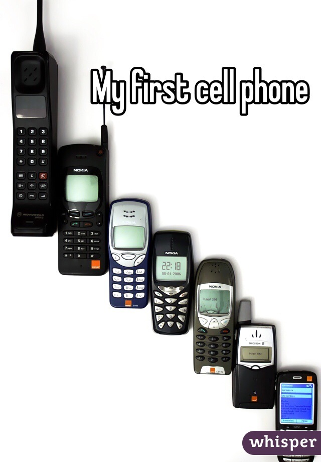 My first cell phone