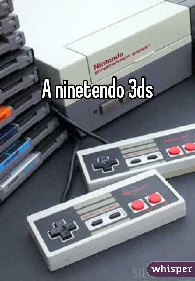 A ninetendo 3ds