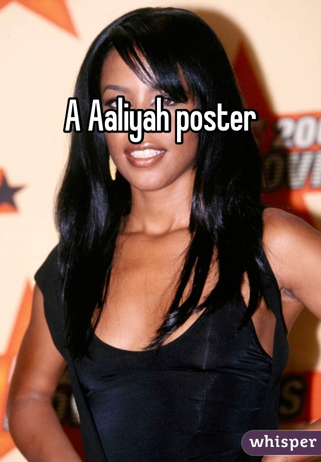 A Aaliyah poster