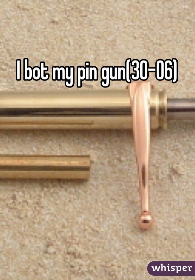 I bot my pin gun(30-06)