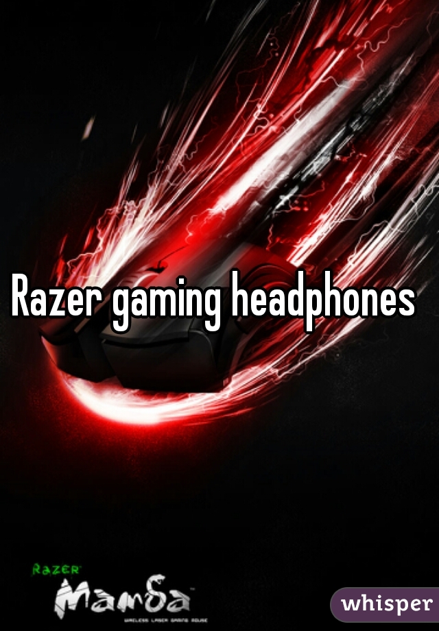 Razer gaming headphones 