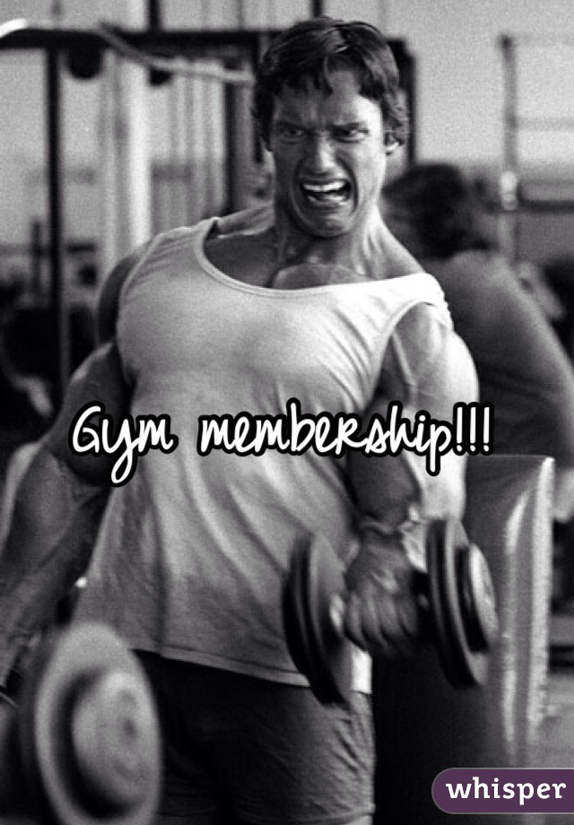 Gym membership!!!
