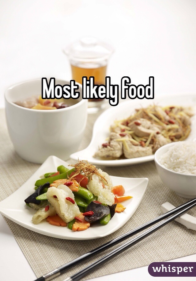 Most likely food