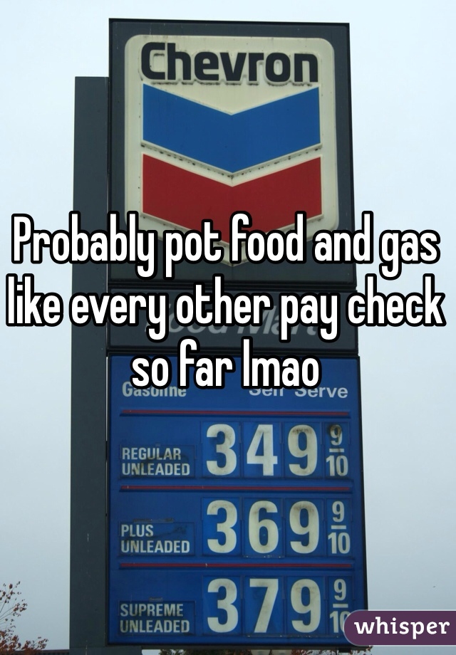 Probably pot food and gas like every other pay check so far lmao