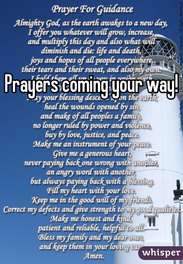 Prayers coming your way! 