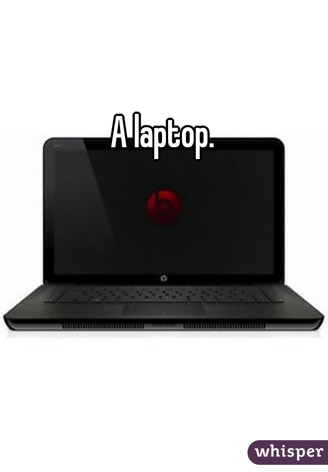 A laptop. 