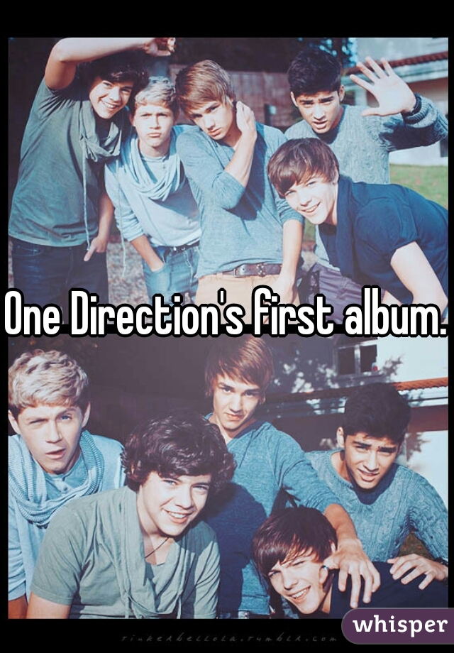 One Direction's first album.