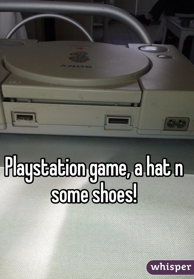 Playstation game, a hat n some shoes!