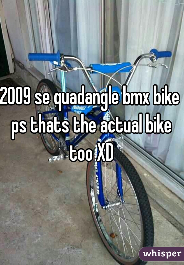 2009 se quadangle bmx bike 
ps thats the actual bike too XD 