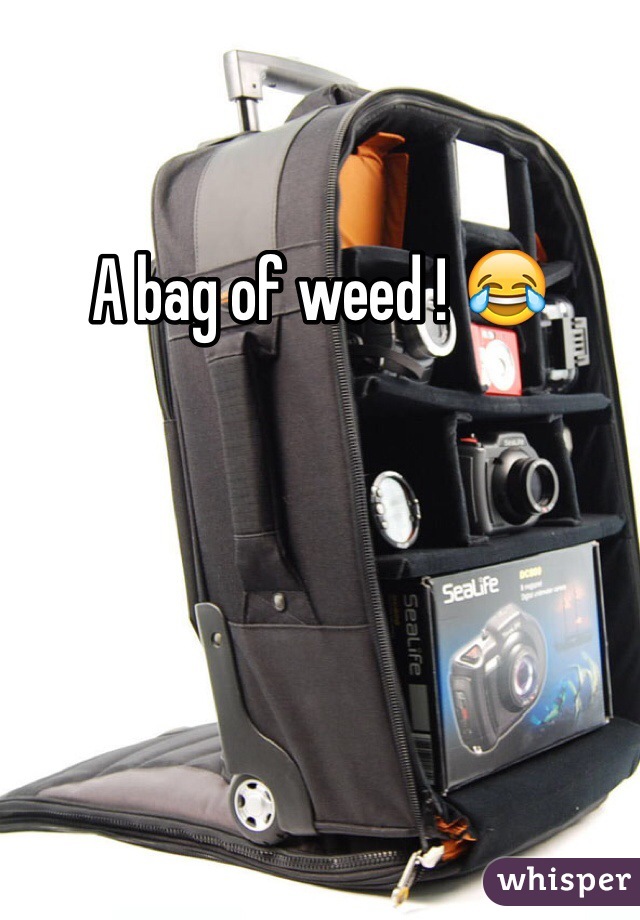 A bag of weed ! 😂