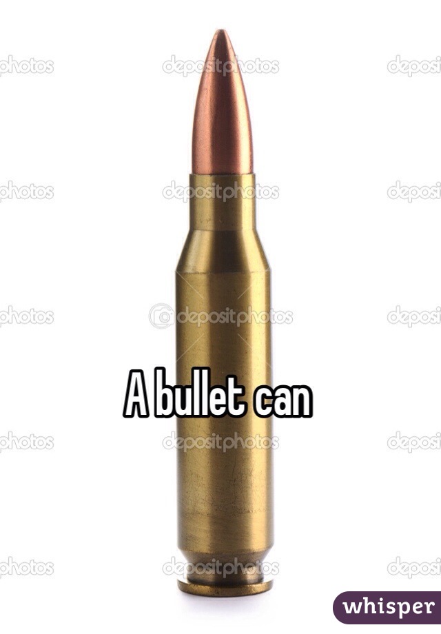 A bullet can