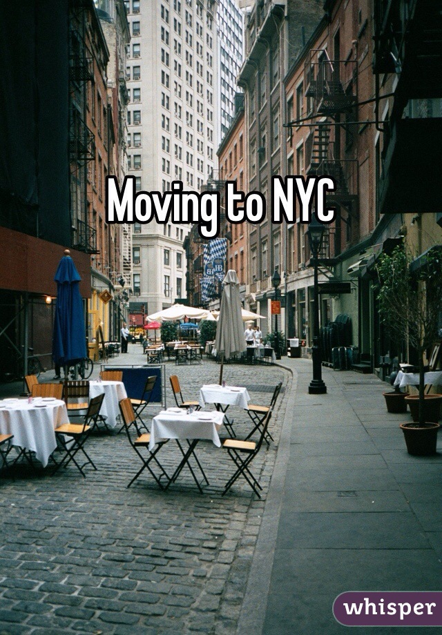 Moving to NYC