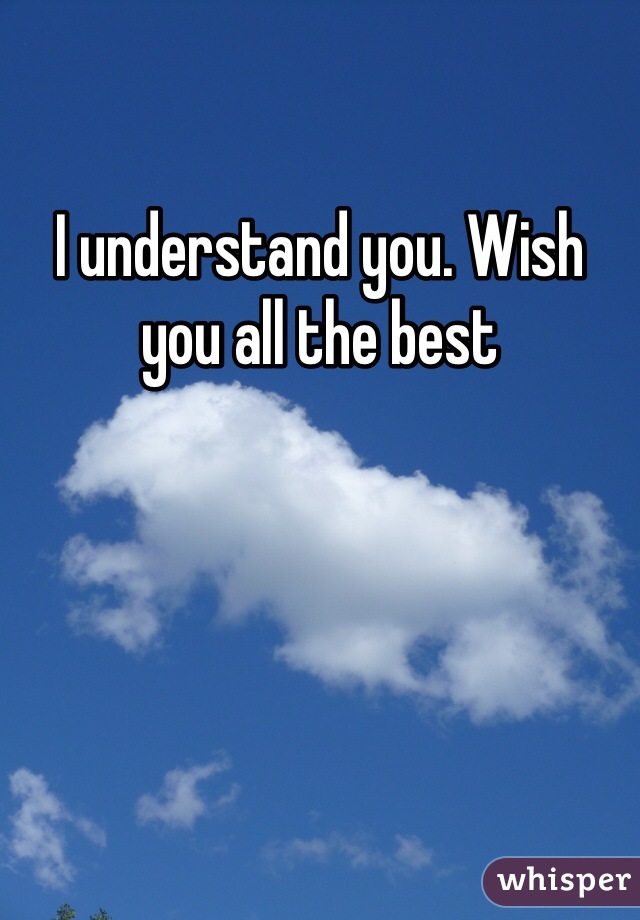 I understand you. Wish you all the best
