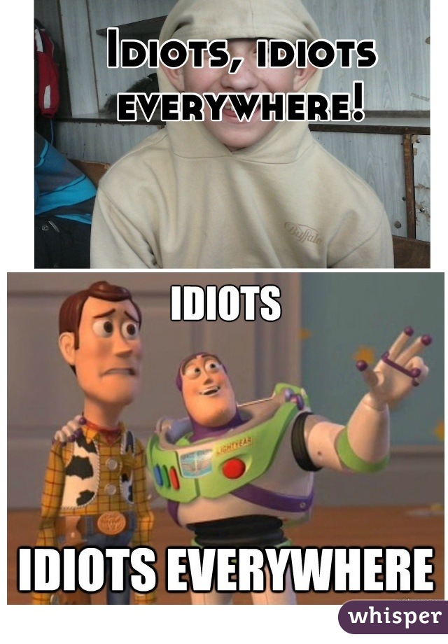 Idiots, idiots everywhere!