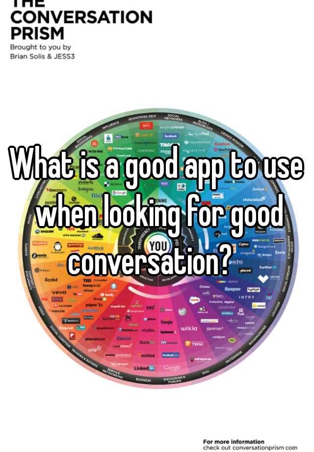 what-is-a-good-app-to-use-when-looking-for-good-conversation