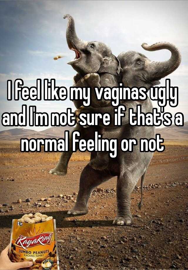 I feel like my vaginas ugly and I'm not sure if that's a normal feeling or not