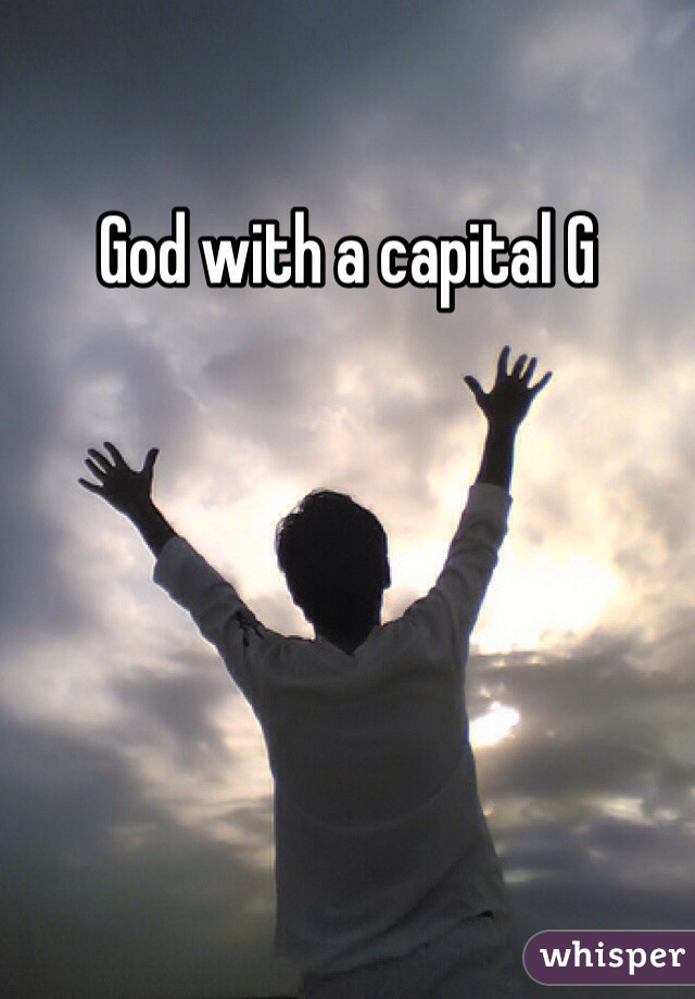 God with a capital G