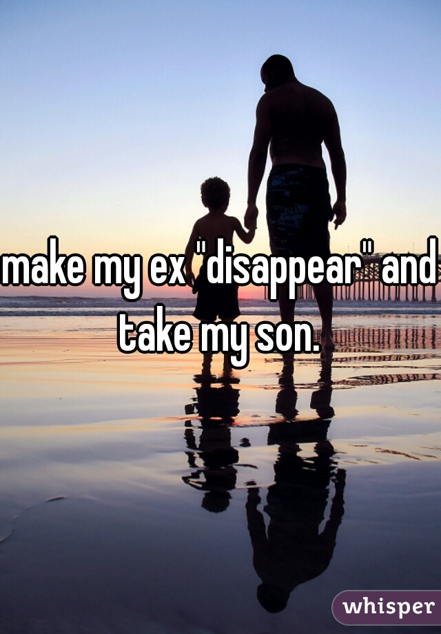 make my ex "disappear" and take my son. 